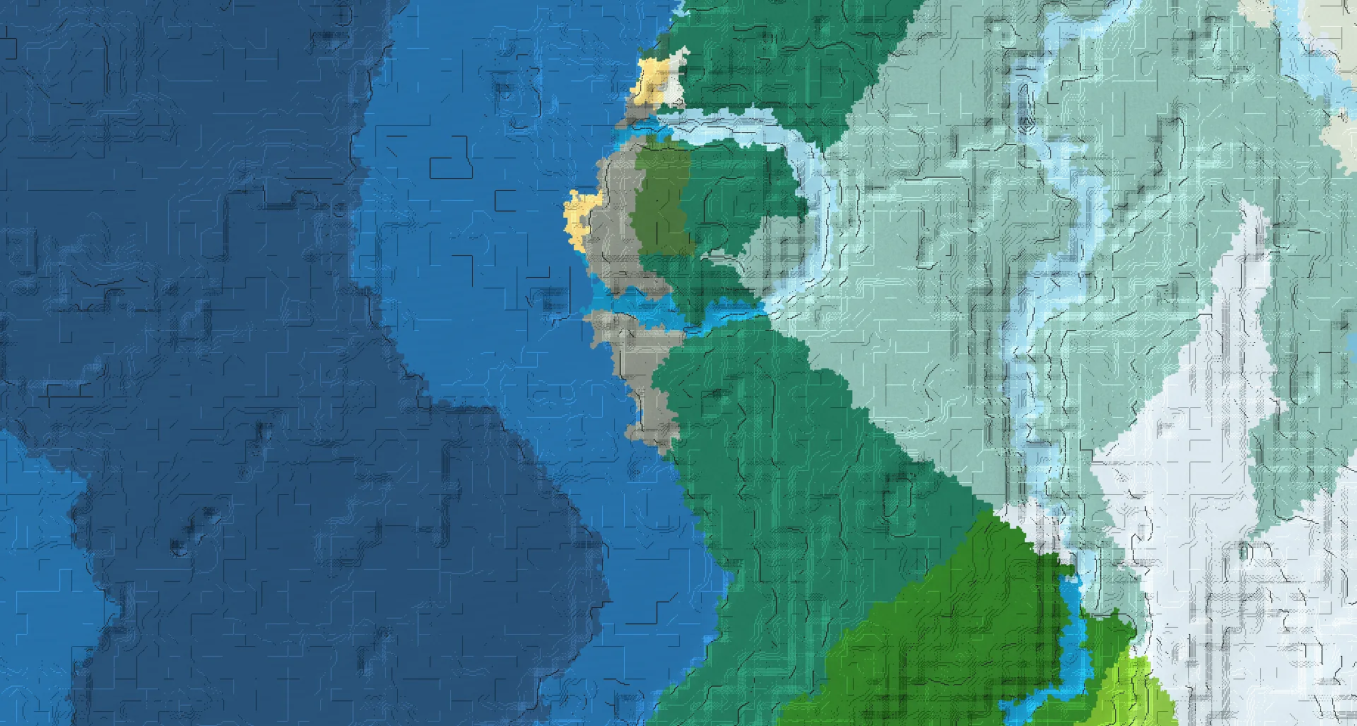 Seed map — Village and Pillager Outpost from Old Growth Pine Taiga