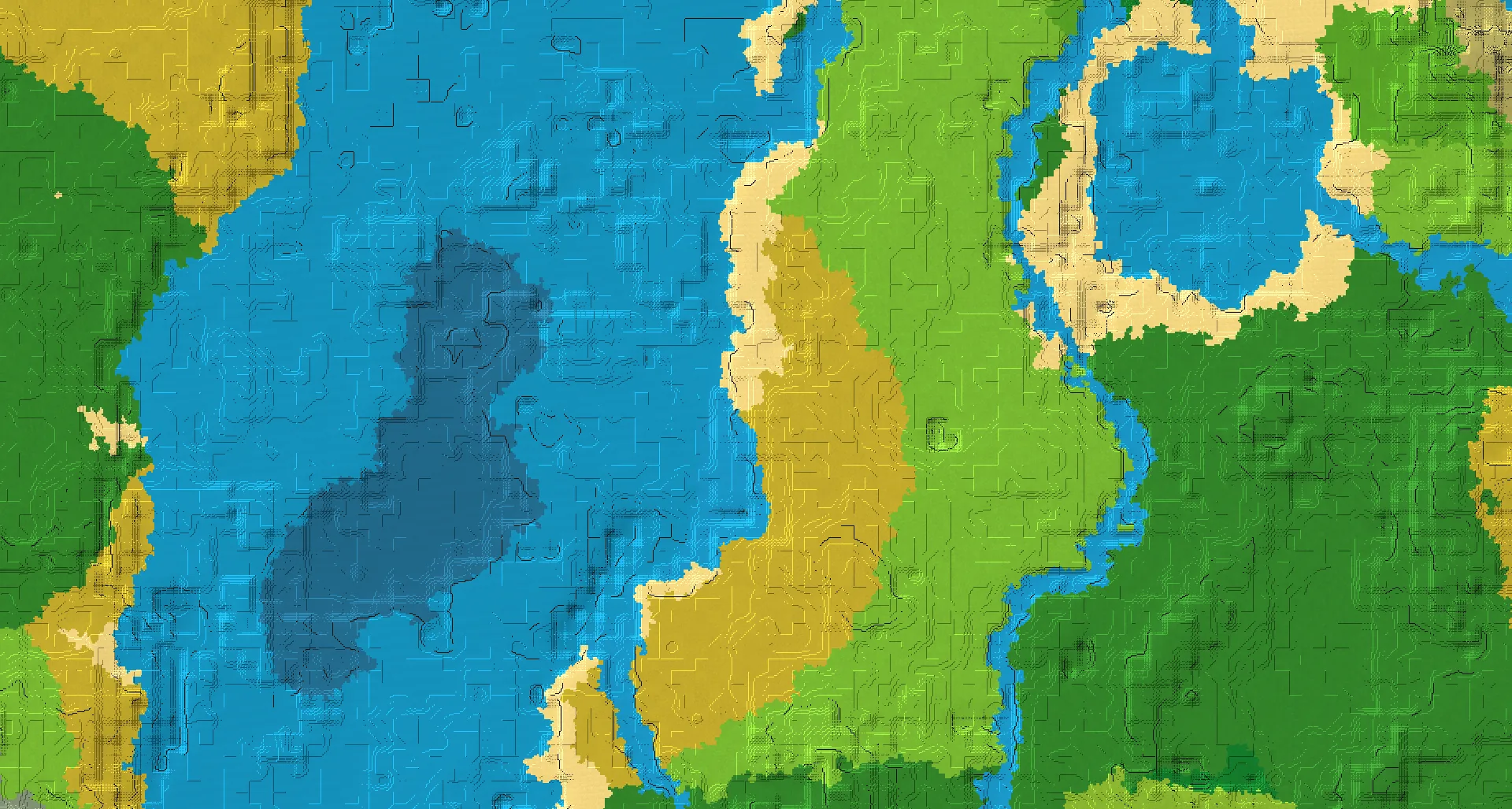 Seed map — 2 Villages near a Savanna Start