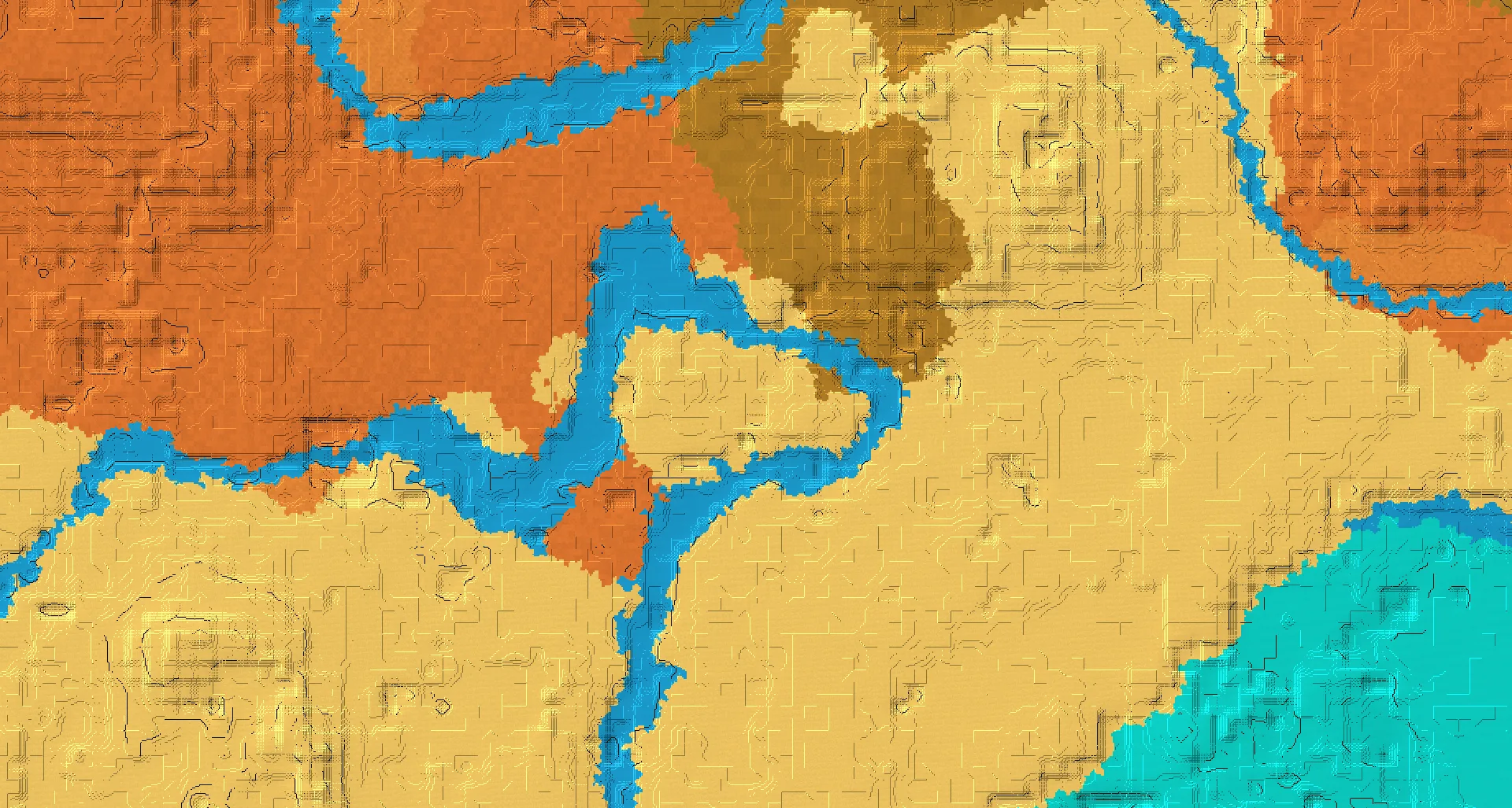 Seed map — Desert Start with Village with Desert Temple