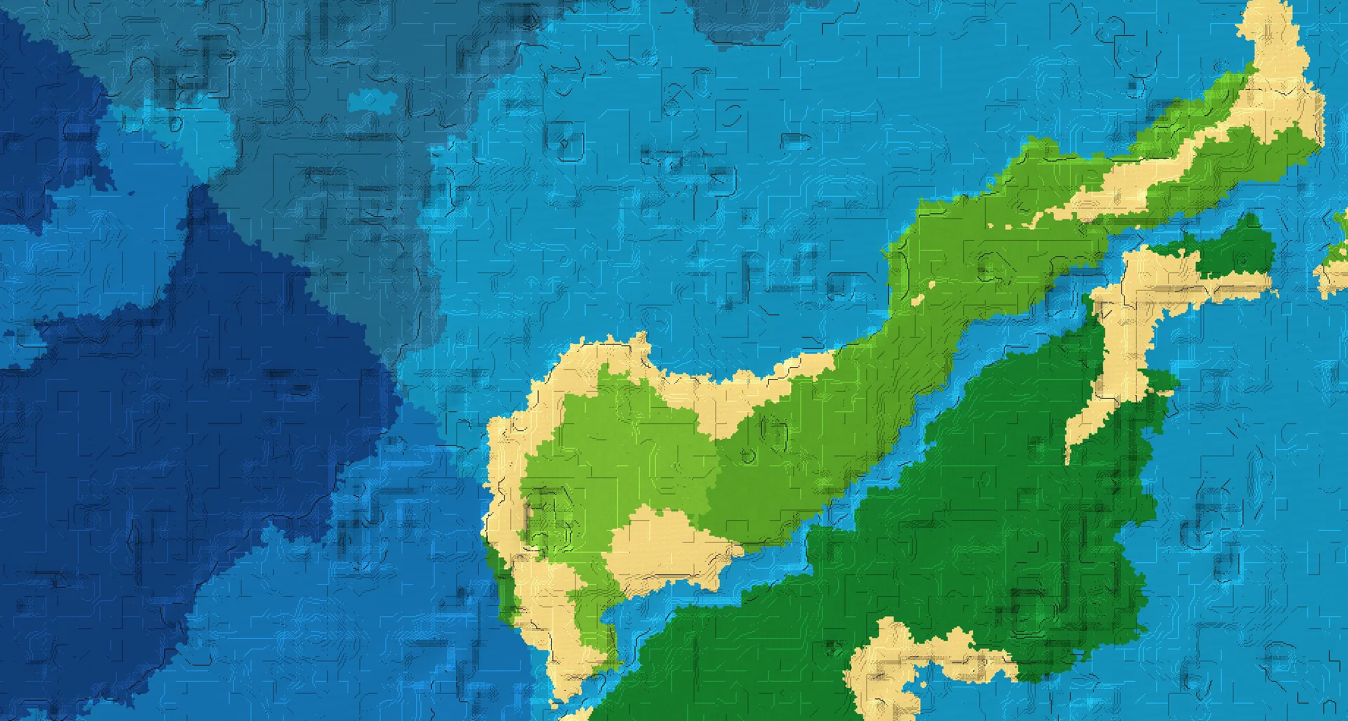 Seed map — Lukewarm Ocean Northeast of a Plains Start
