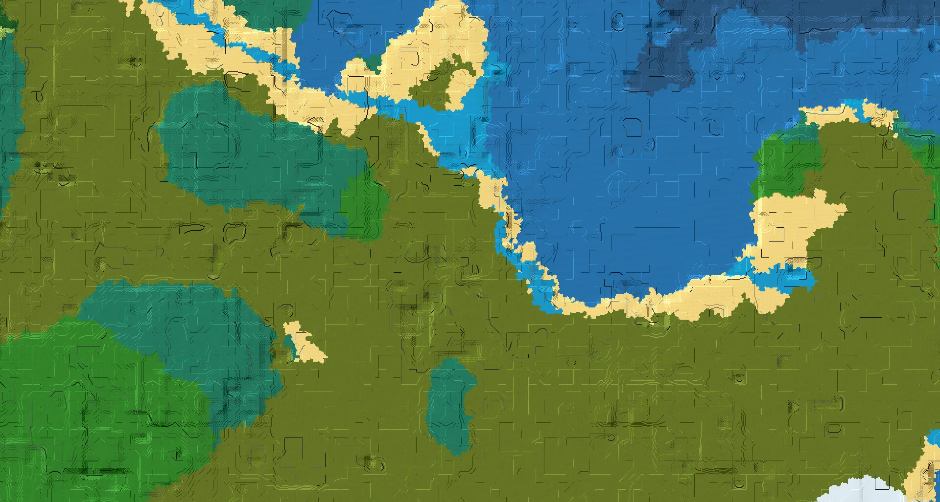 Seed map — Three pale gardens in one region