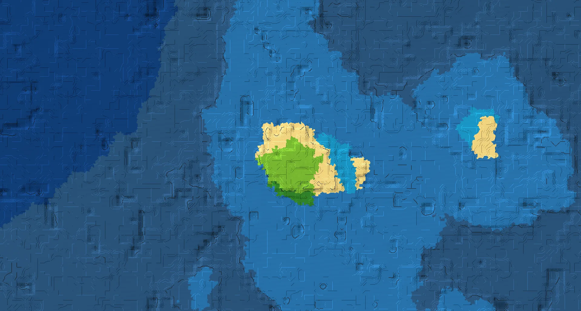Seed map — Plains village island