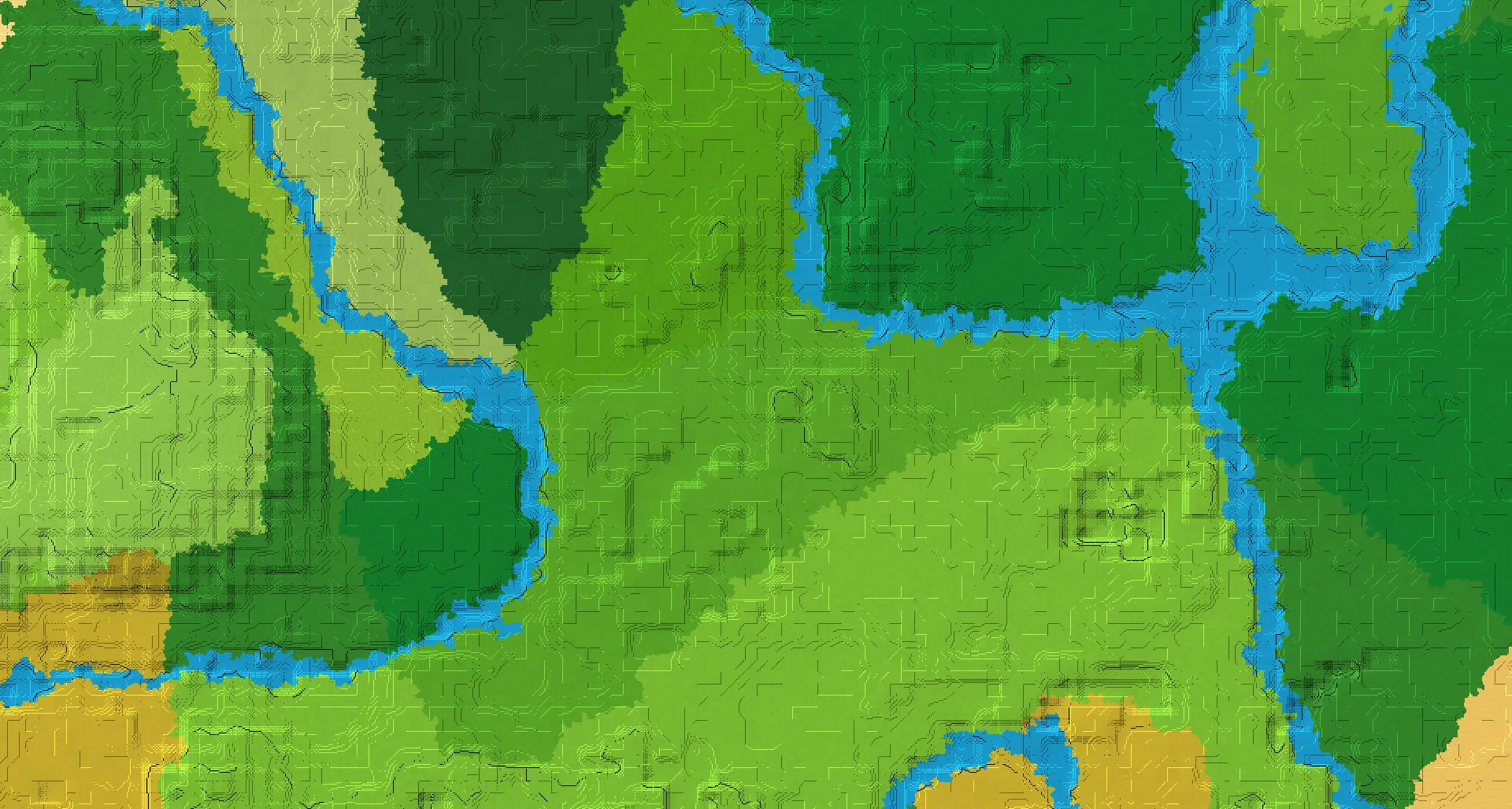 Seed map — Abandoned Camp and Village from Sparse Jungle