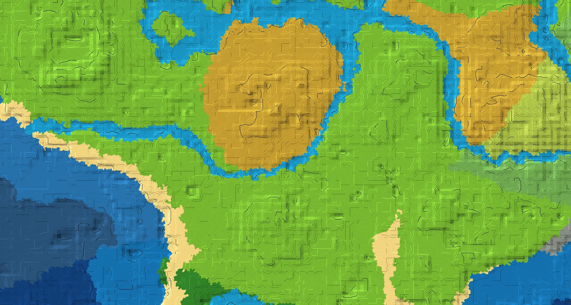Seed map — Dappled Forest North of a Plains Start at 8, -216