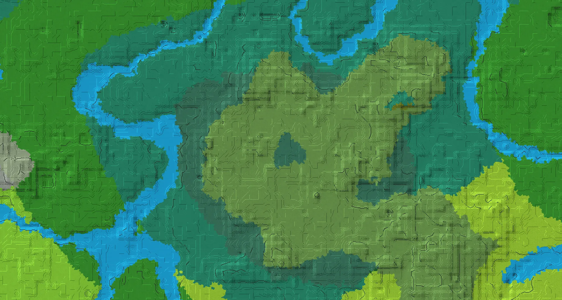 Seed map — Trail Ruins Southeast of a Forest Start with Village