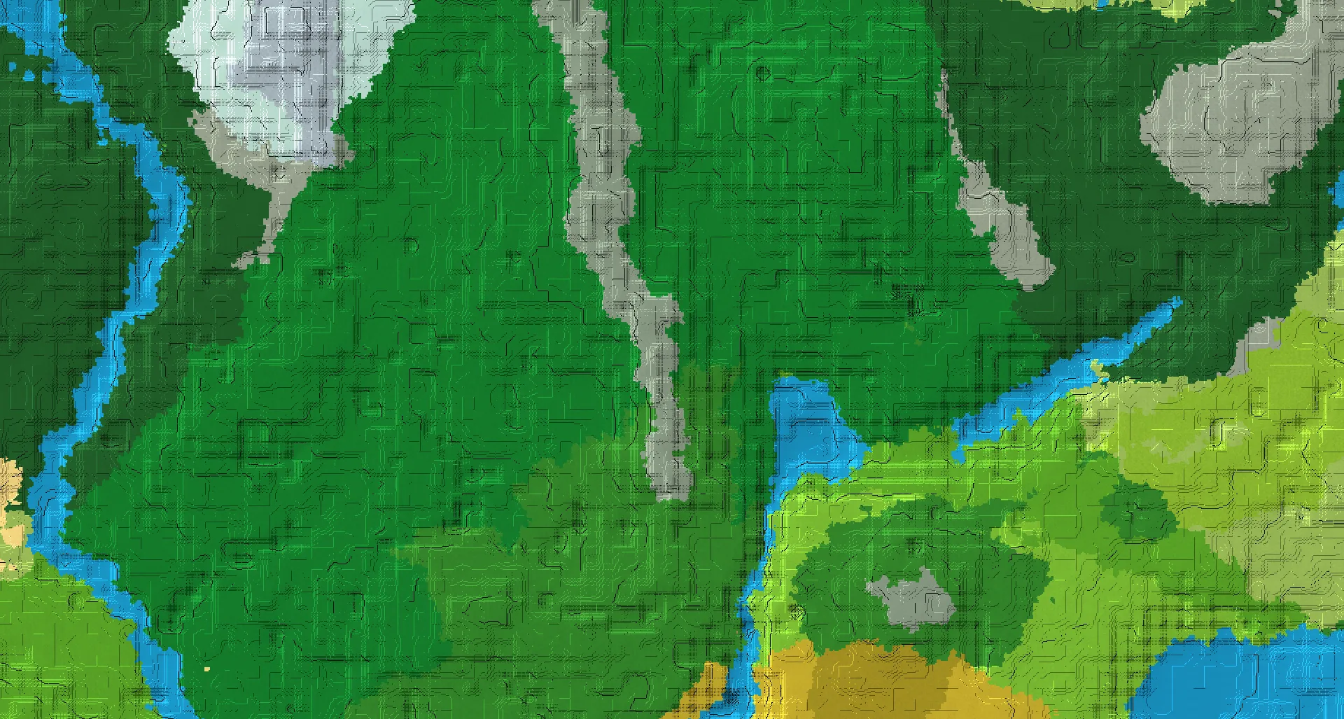 Seed map — Stony Peaks West of a Dripstone Caves Start