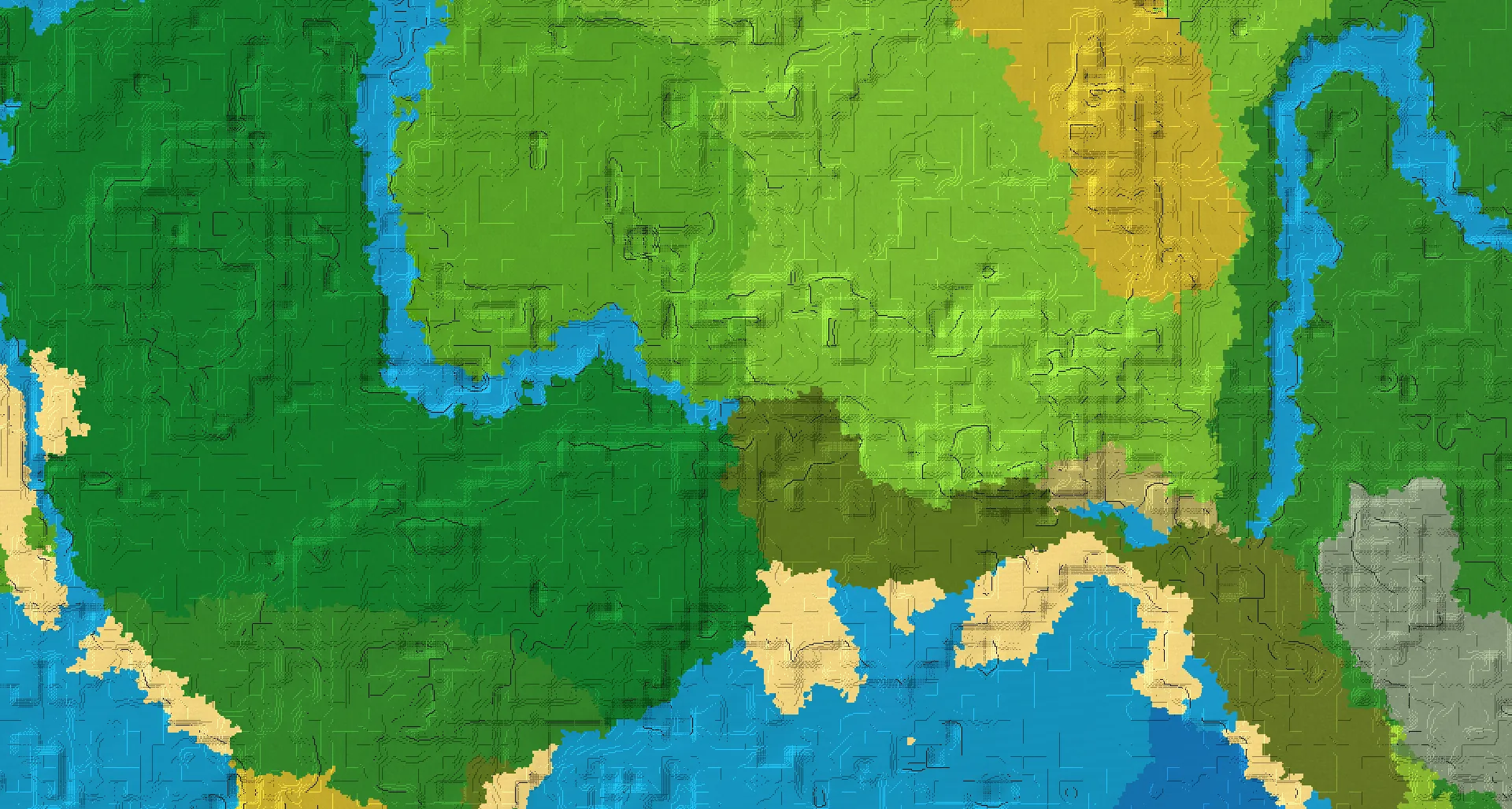 Seed map — Mangrove Swamp South of a Sparse Jungle Start