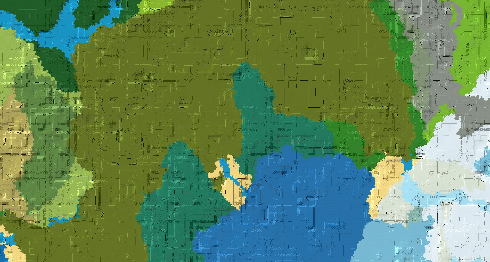 Seed map — Coastal taiga village and Swamp hut near the village