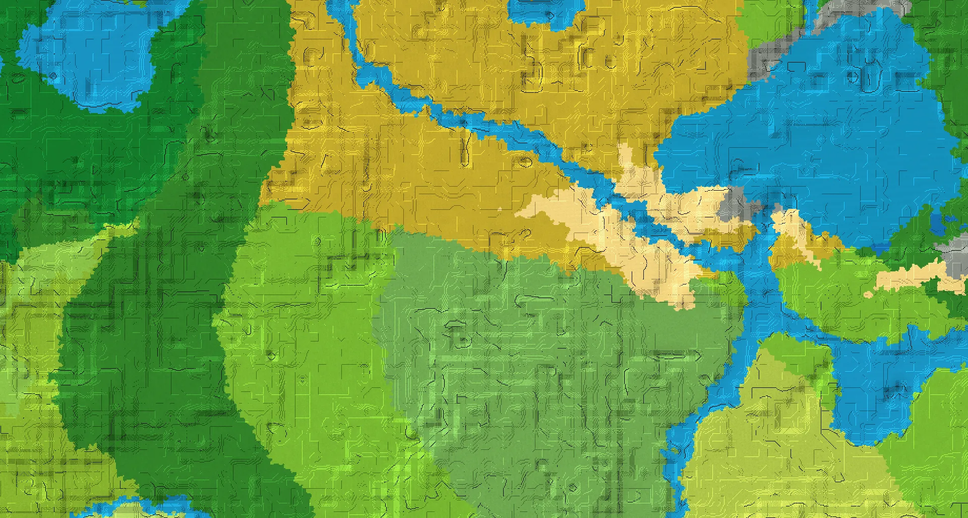 Seed map — Flower Forest Southwest of a Savanna Start with Ruined Portal