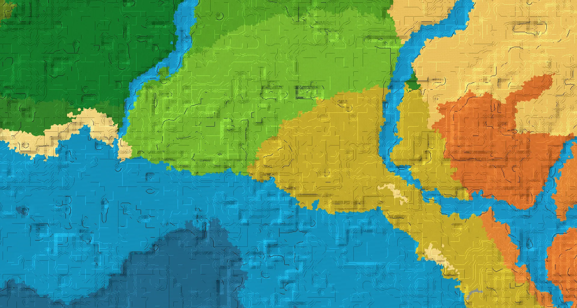 Seed map — Village and Ruined Portal from Savanna with Jungle Temple
