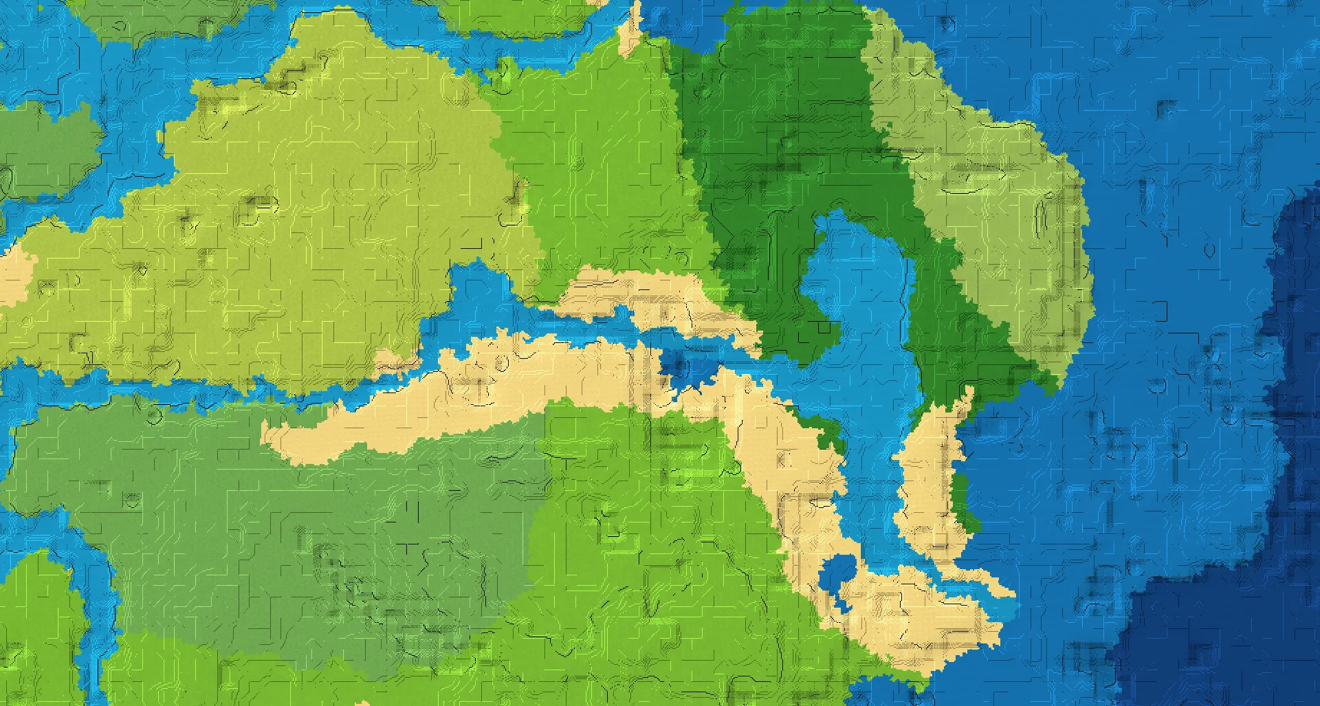 Seed map — Shipwreck East of a Sunflower Plains Start