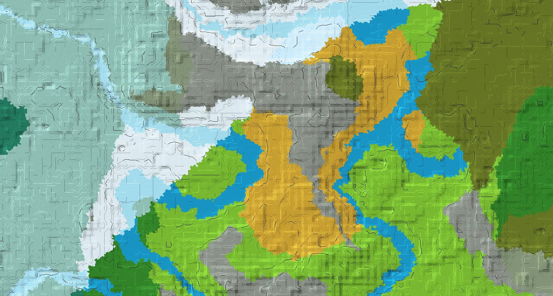 Seed map — Dappled forest abandoned camp and Sulfur caves