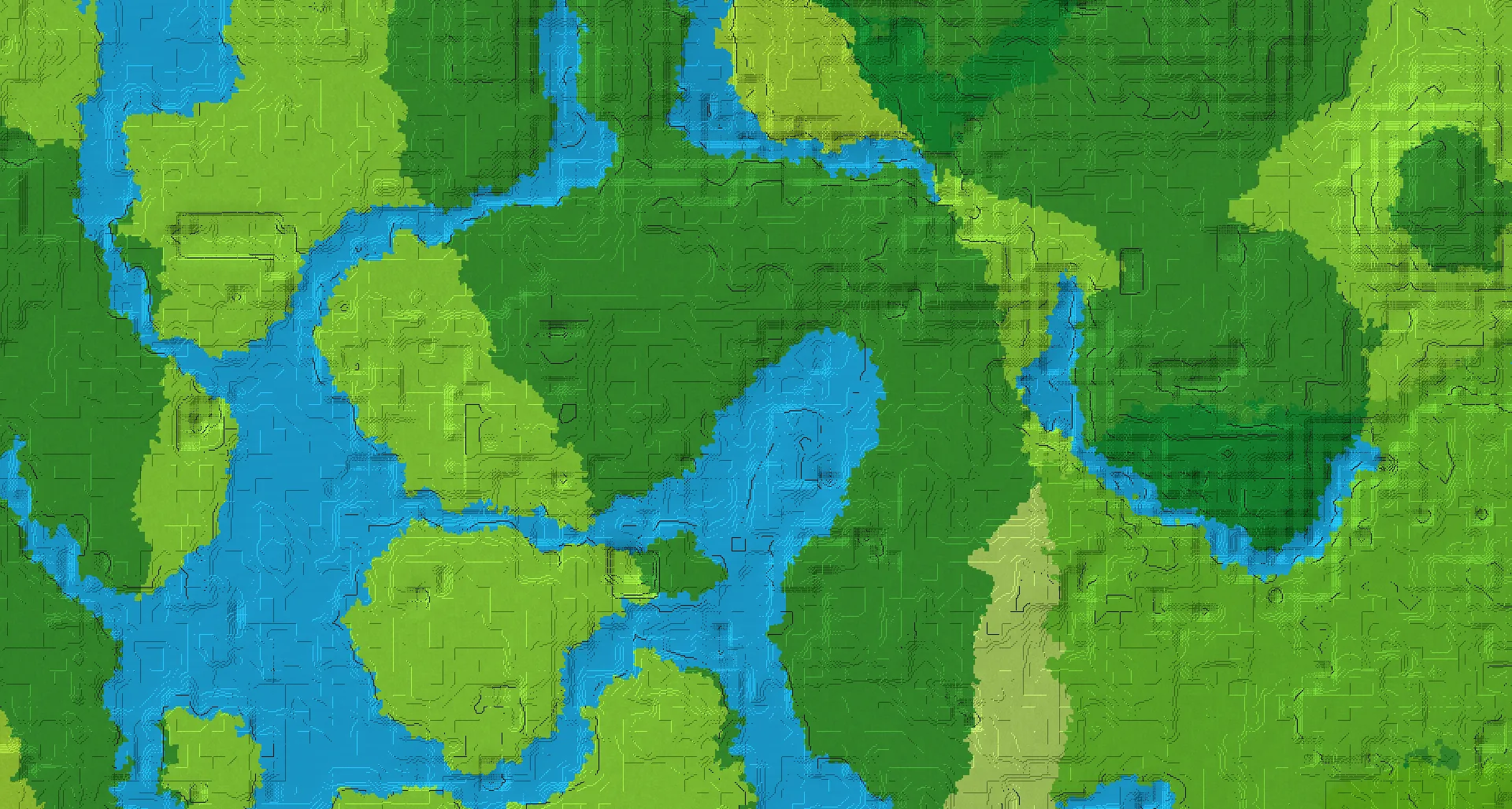 Seed map — Trial Chambers East of a Plains Start with Jungle Temple