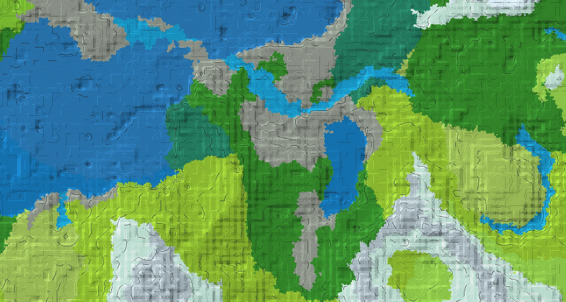 Seed map — Stony Shore North of a Forest Start with Ancient City