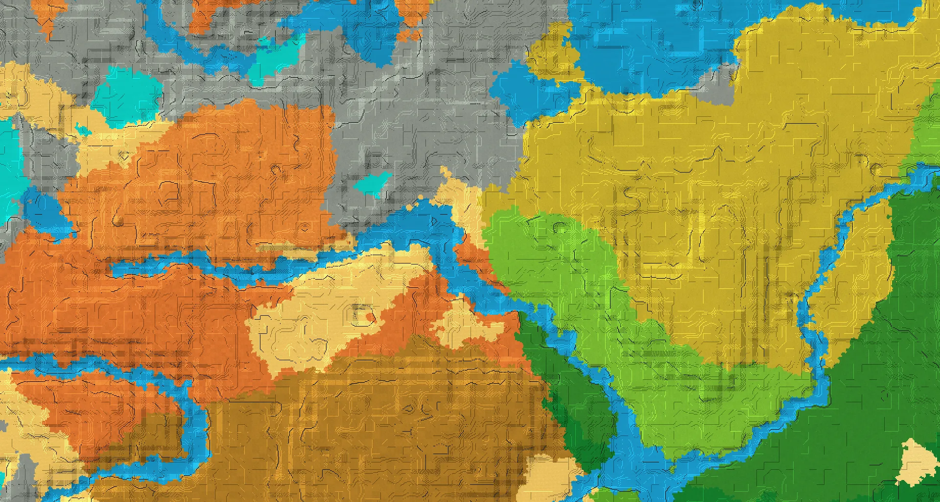 Seed map — Badlands Southwest of a Savanna Start