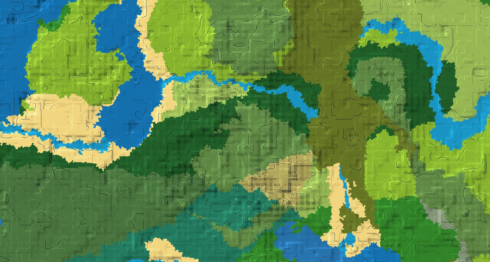 Seed map — Lush Caves North of a Taiga Start