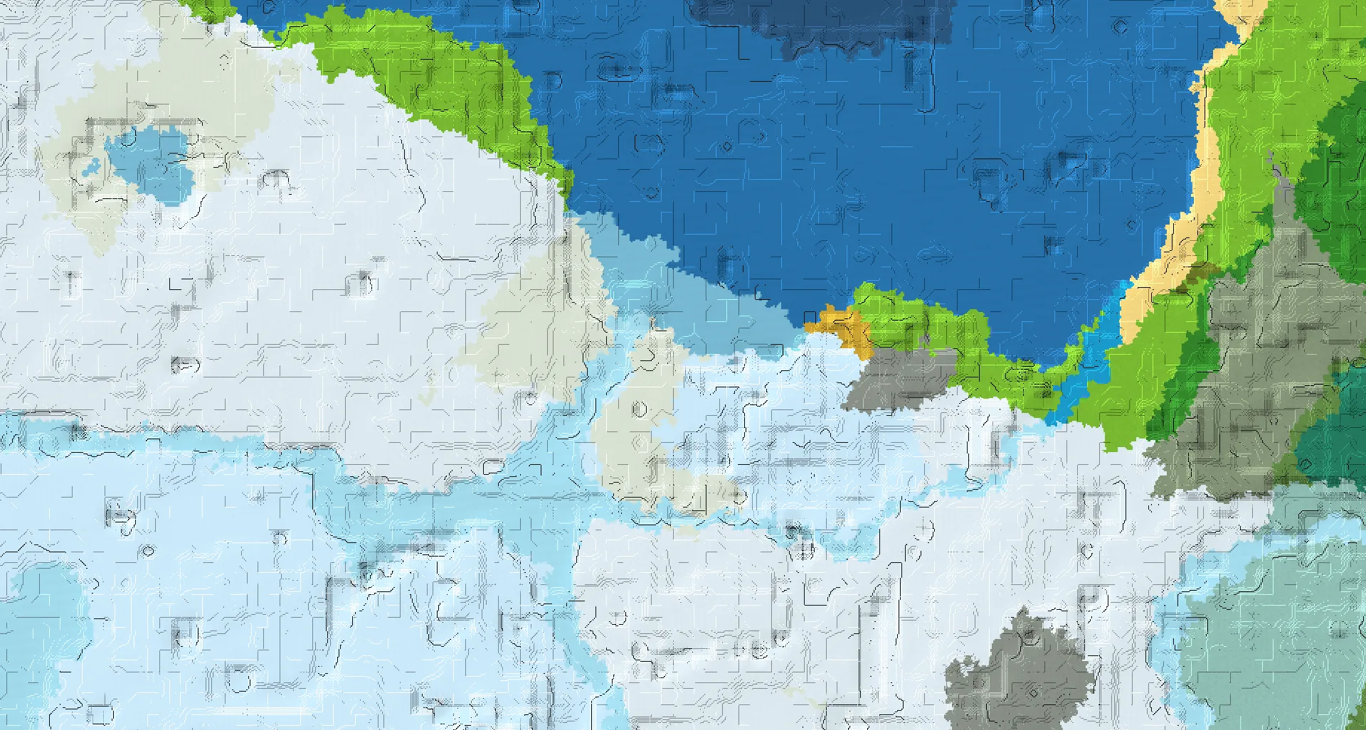 Seed map — Ice Spikes Southeast of a Snowy Plains Start with Trial Chambers