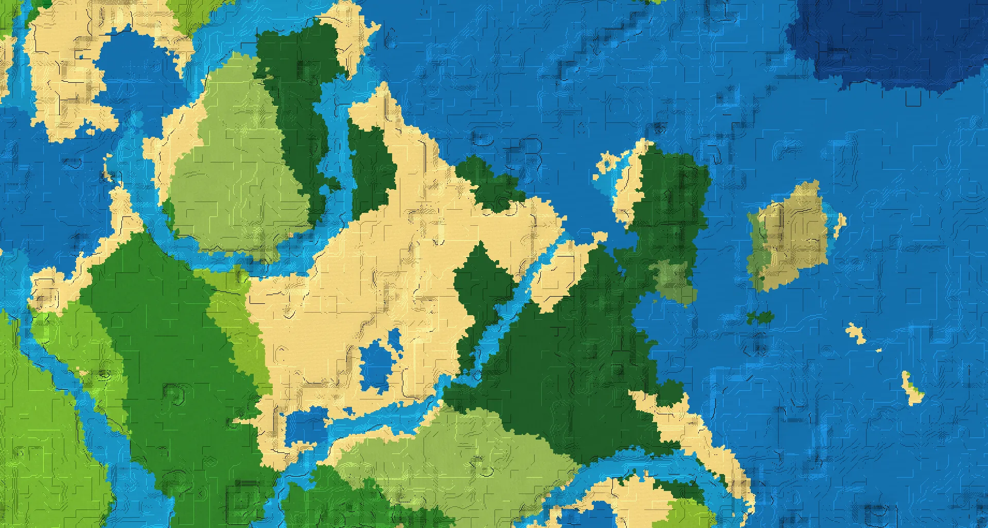 Seed map — Lush Caves Southeast of a Dark Forest Start with Pillager Outpost
