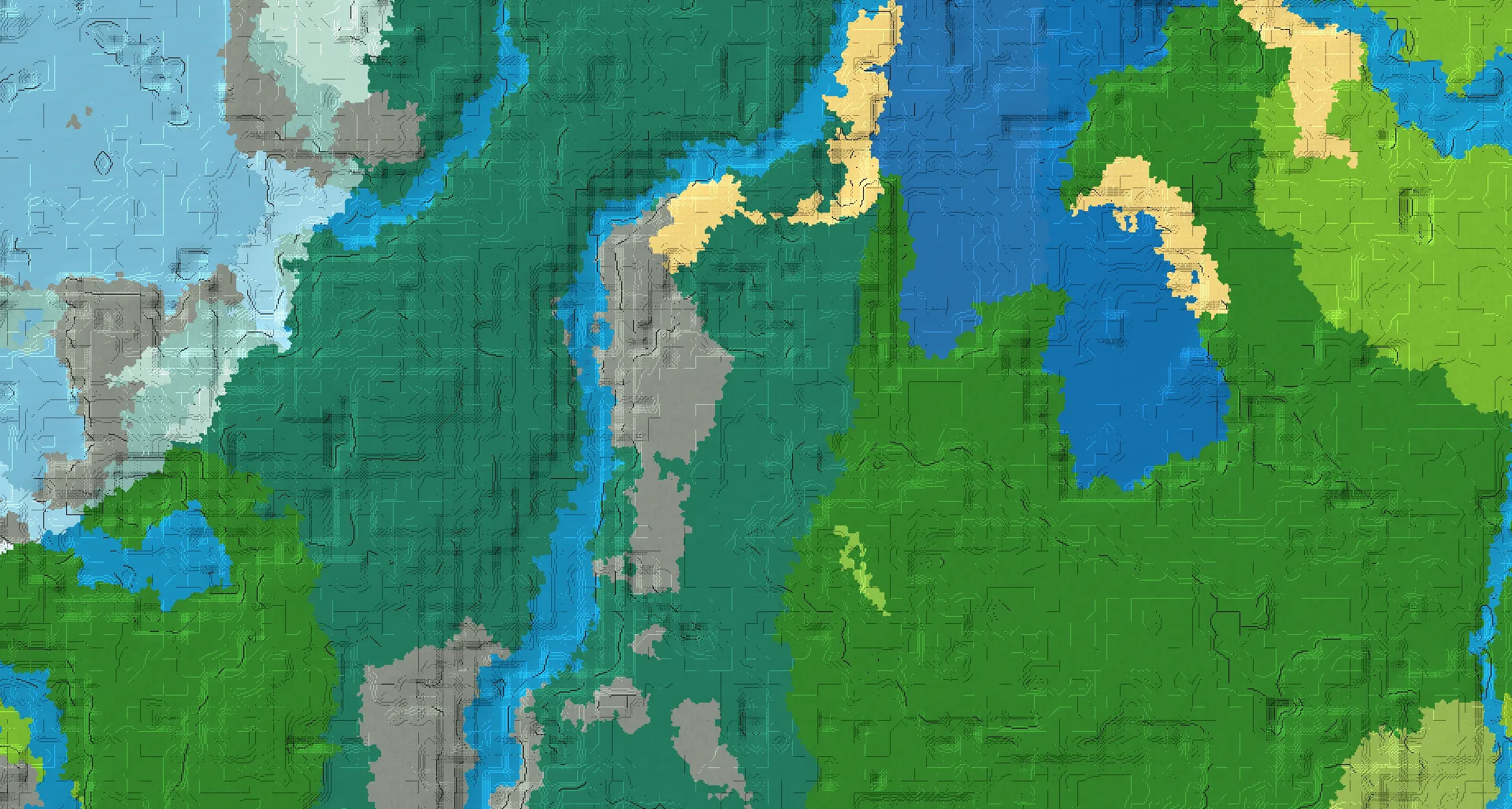 Seed map — Stone-shore taiga village and Submerged shipwreck