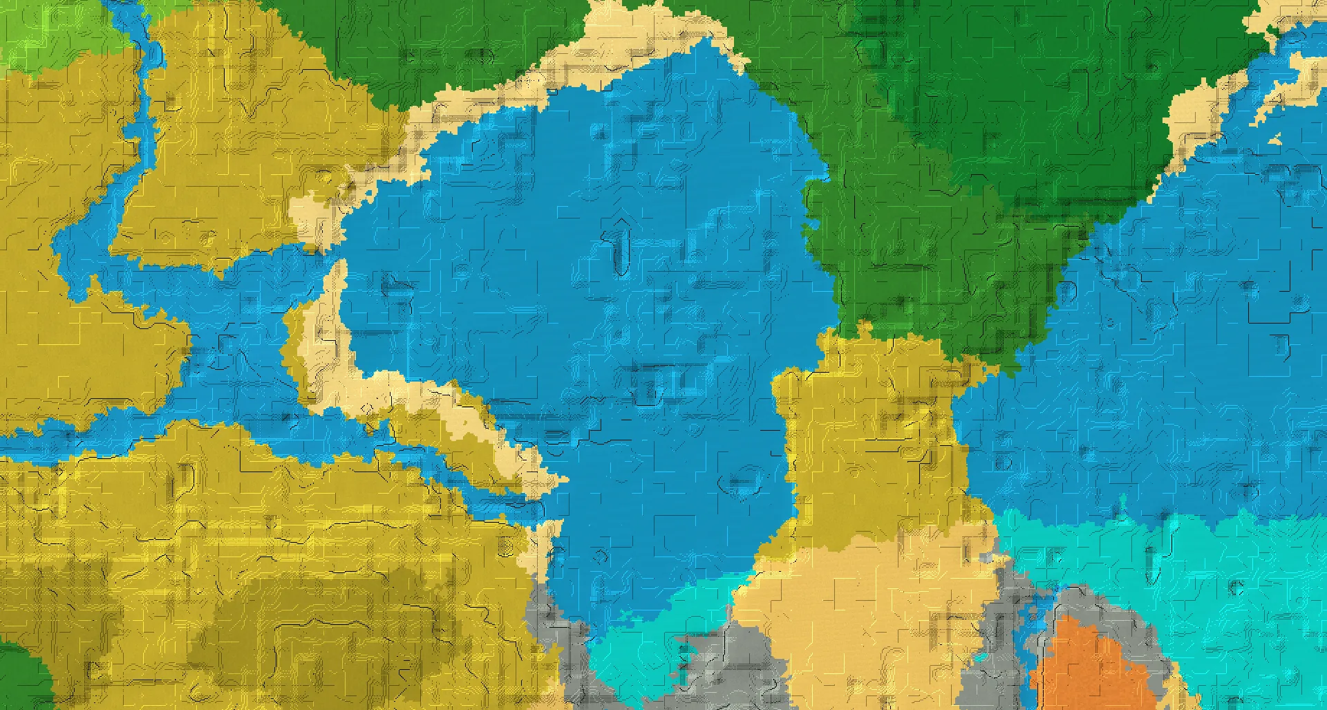 Seed map — Ocean Ruins East of a Savanna Start