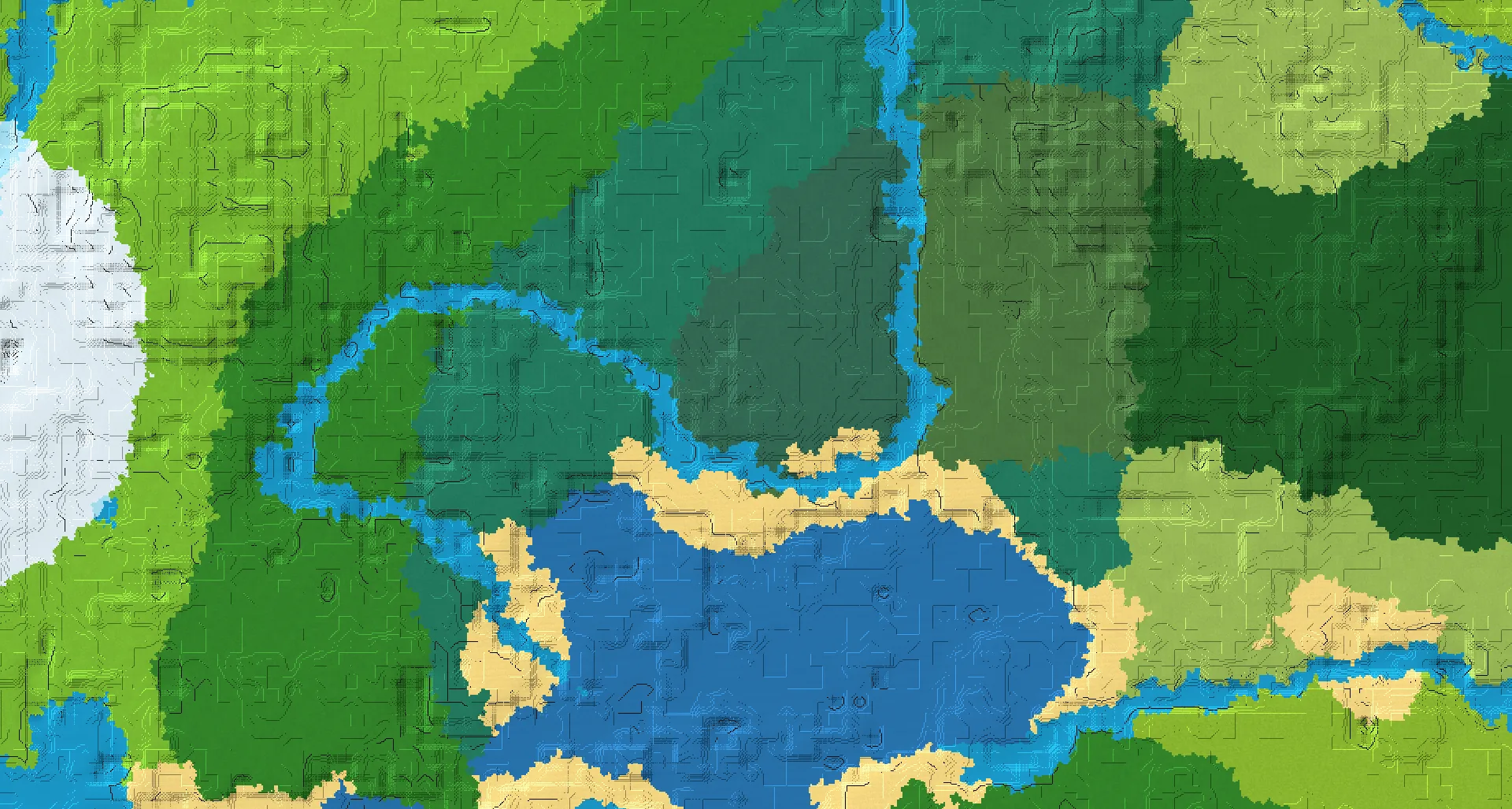 Seed map — Stronghold Northwest of a Jungle Start
