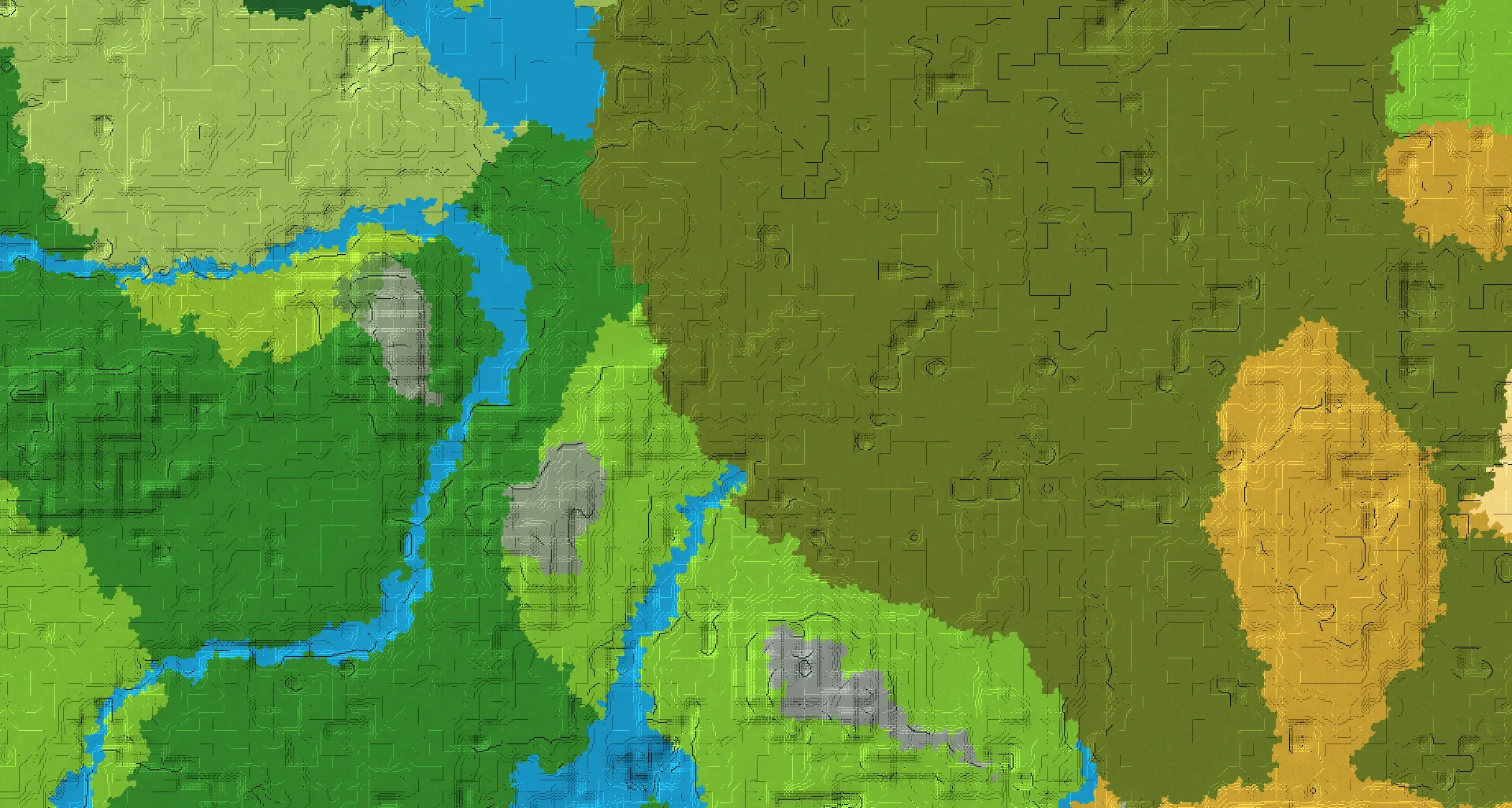 Seed map — Witch Hut Southeast of a Old Growth Birch Forest Start with Ruined Portal