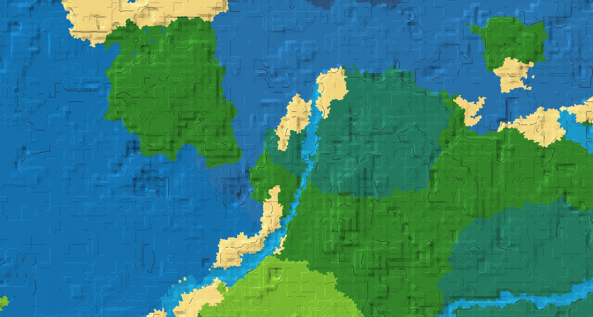 Seed map — Village and Trial Chambers from Beach