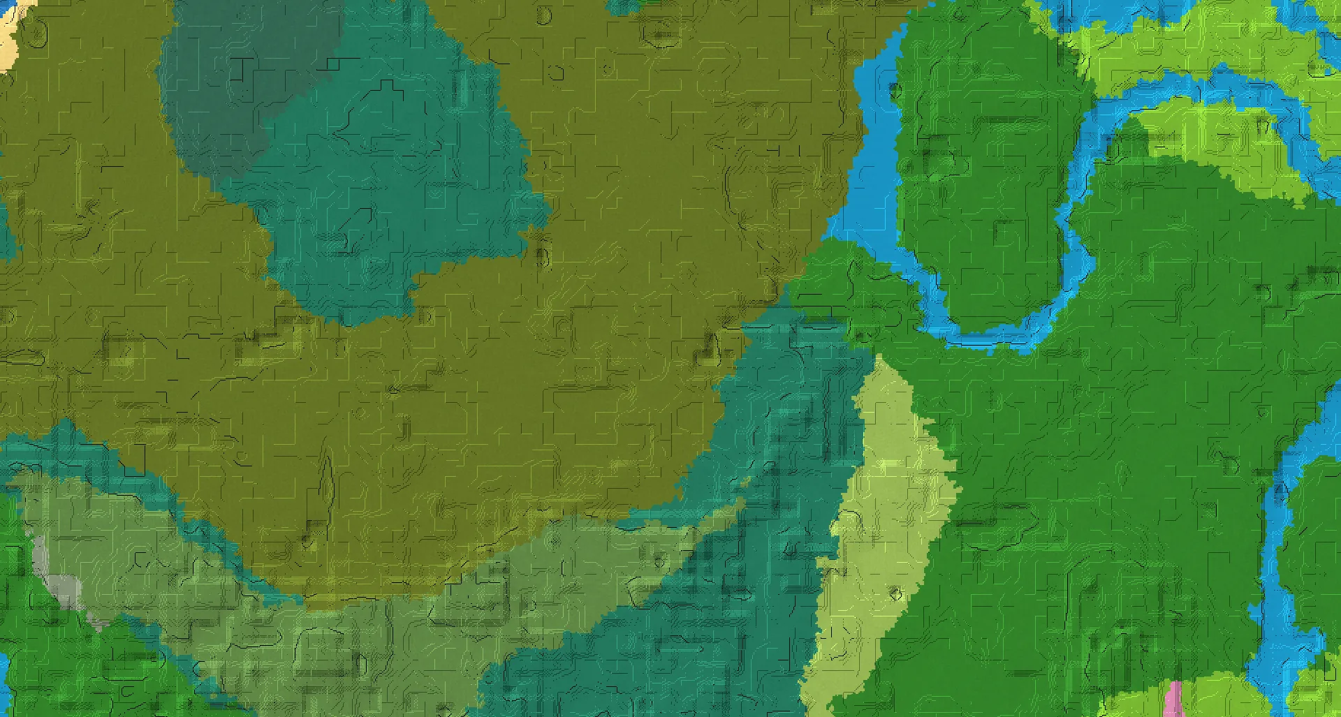 Seed map — Witch Hut Southeast of a Taiga Start
