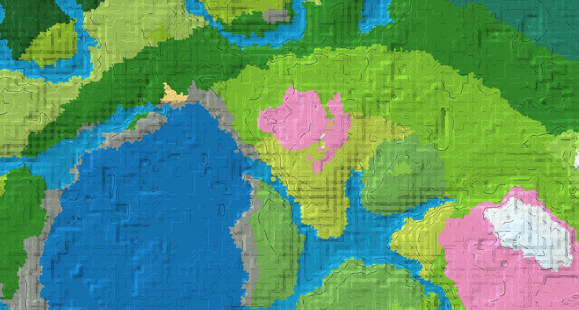 Seed map — Deep Dark Southeast of a Sunflower Plains Start with Ruined Portal