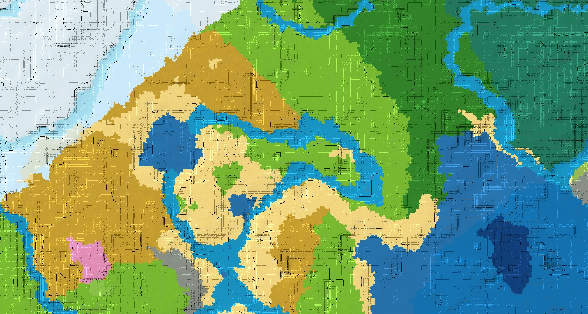 Seed map — Village East of a Plains Start