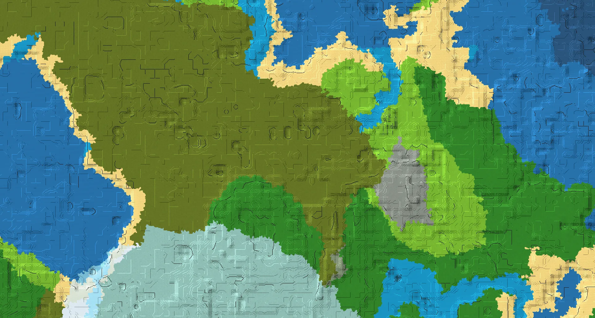 Seed map — Witch Hut East of a Swamp Start
