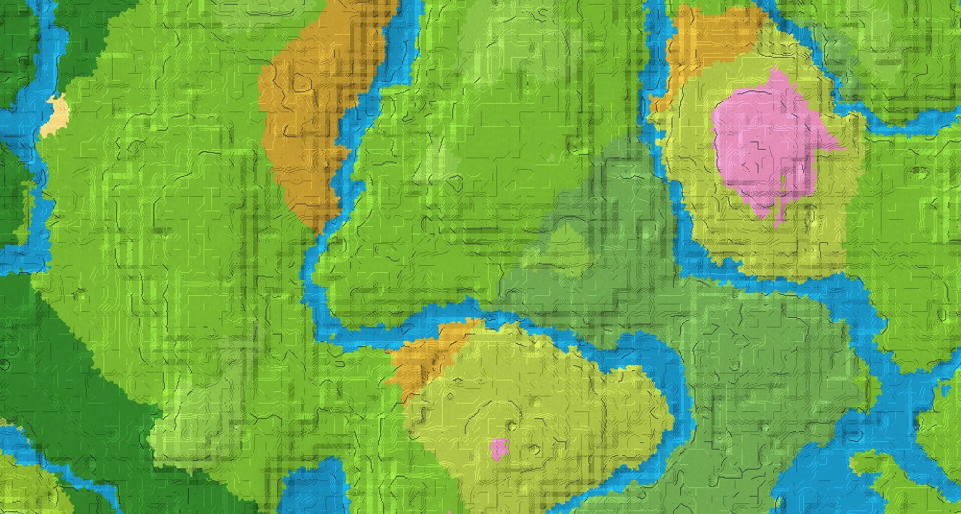Seed map — Cherry Grove and Village from Plains at 128, 0