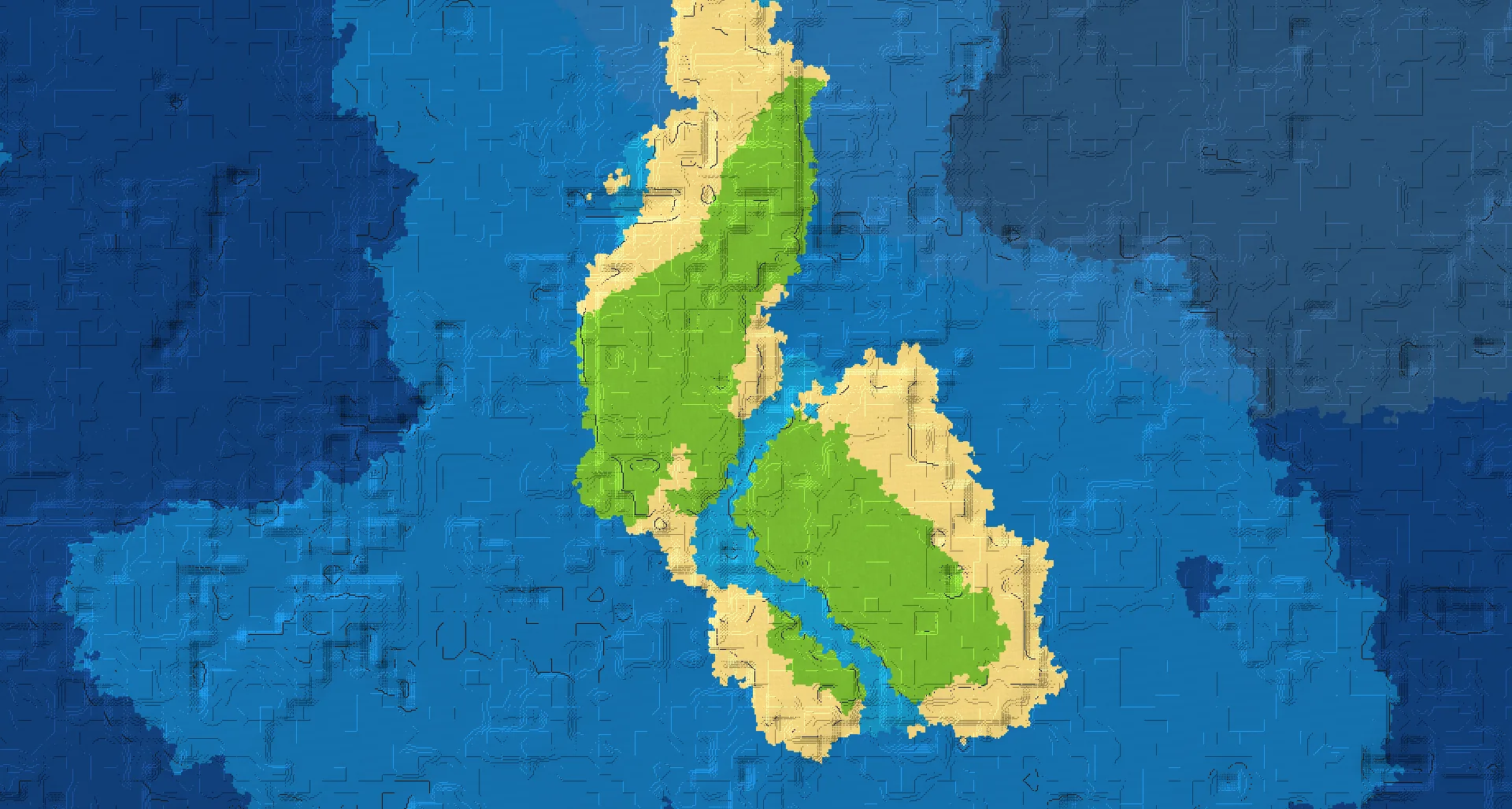 Seed map — River Northwest of a Plains Start with Village