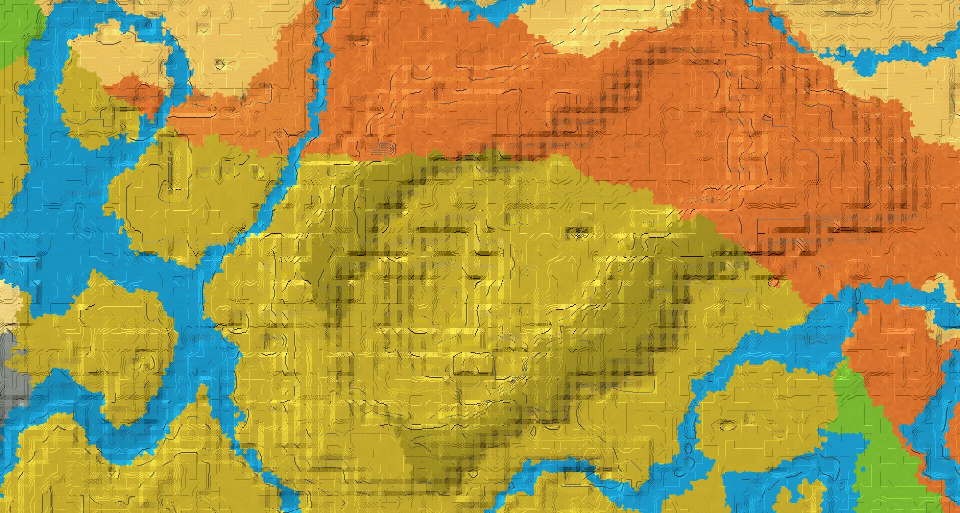 Seed map — Badlands savanna crater village