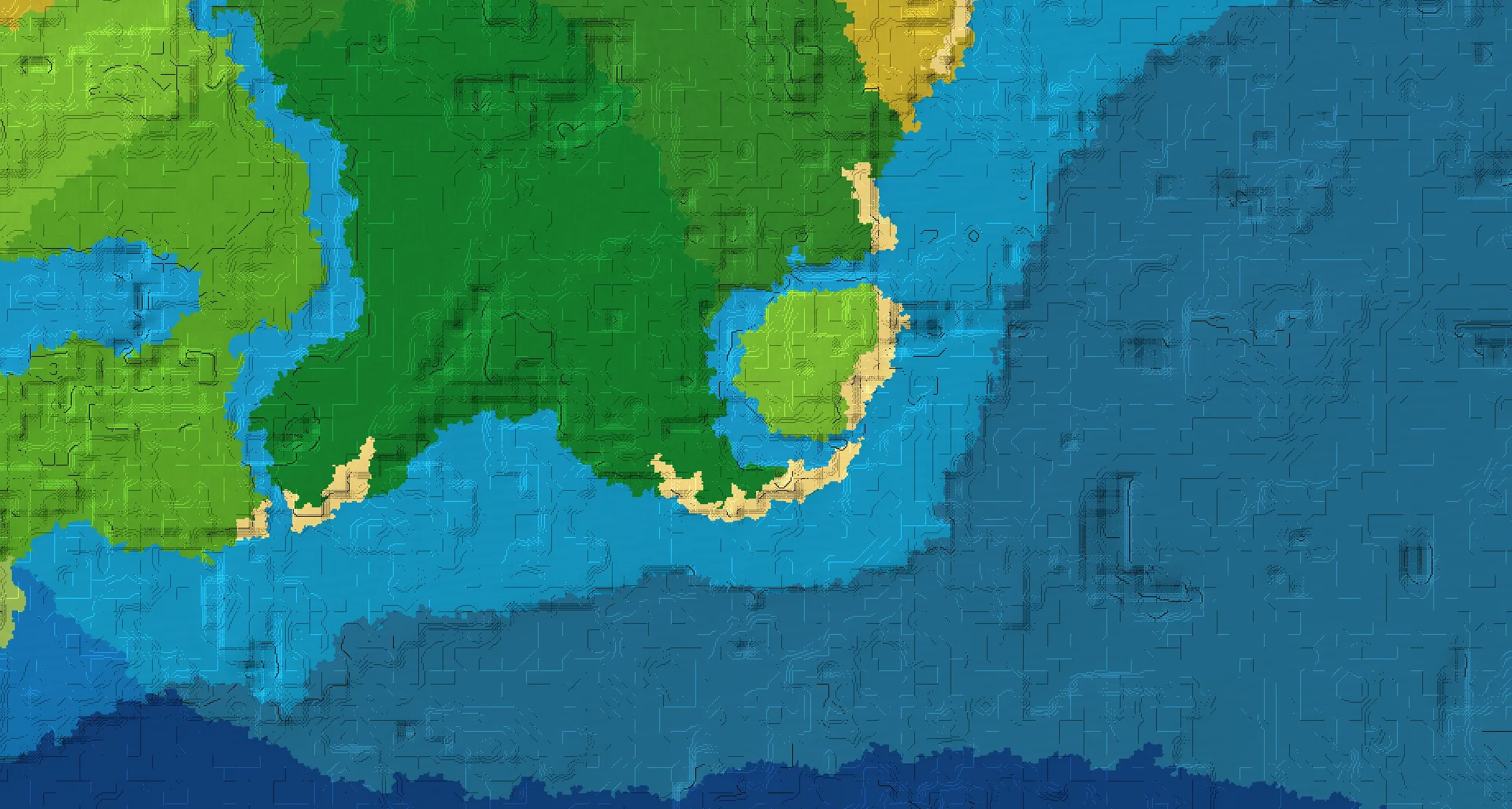 Seed map — Jungle Coast Outpost and Island Village