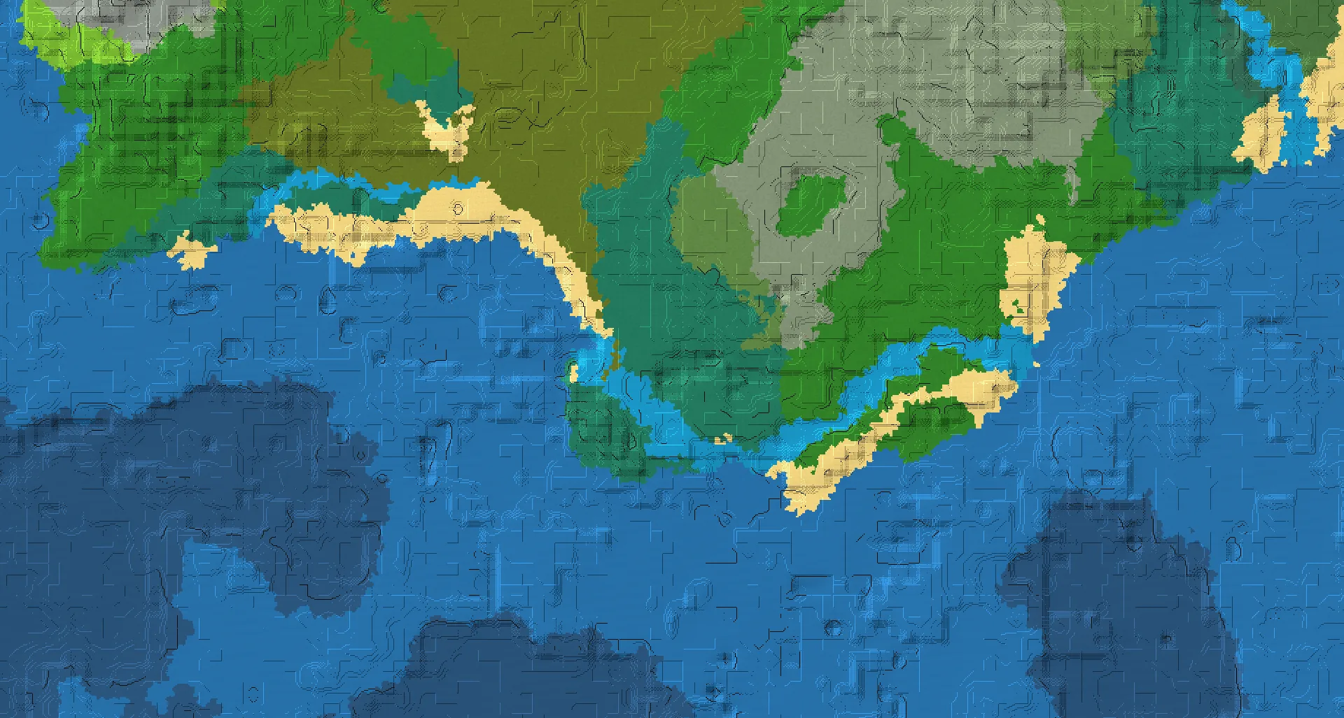 Seed map — Ruined Portal Northwest of a Taiga Start