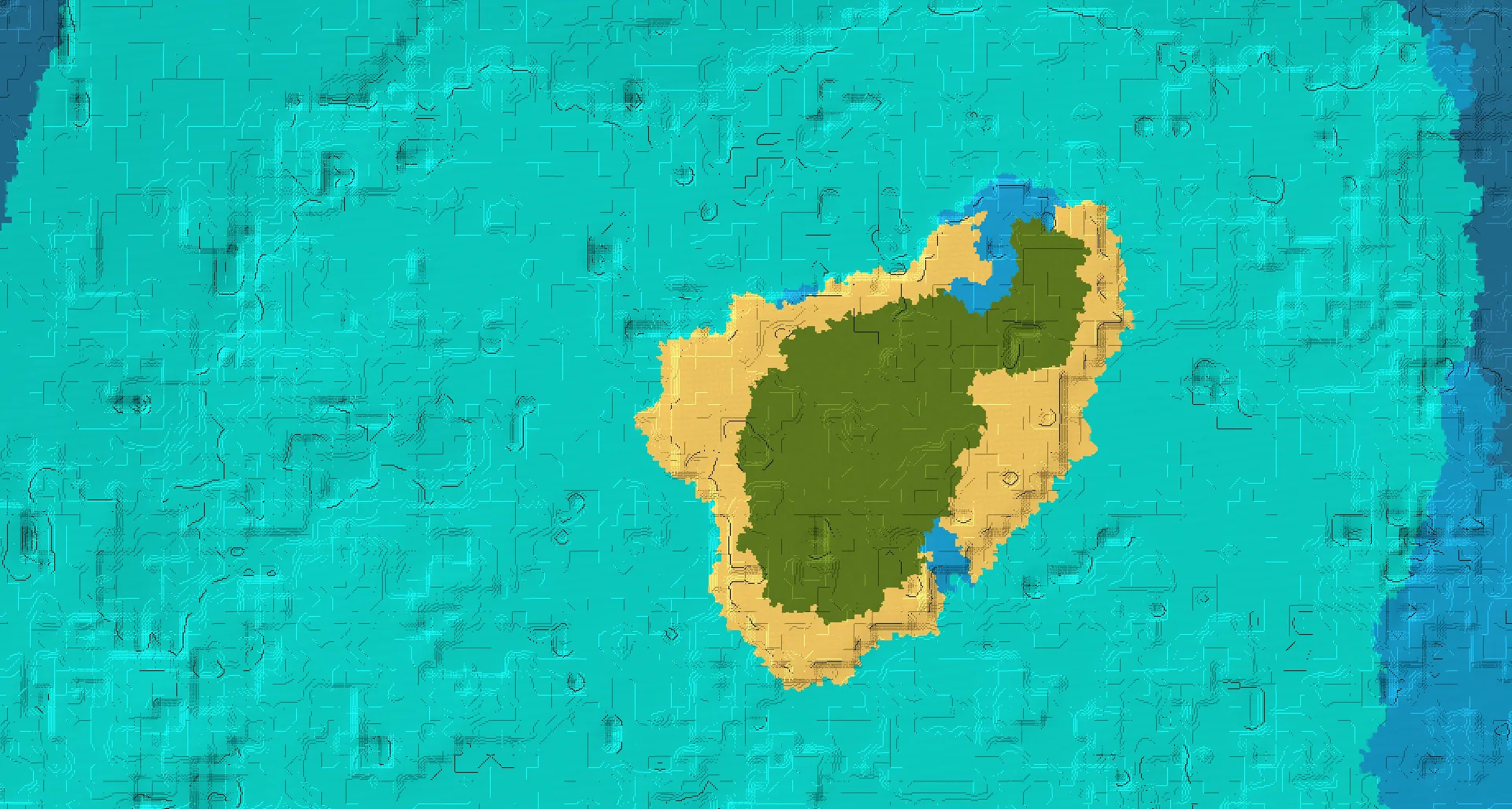 Seed map — Mangrove village island spawn