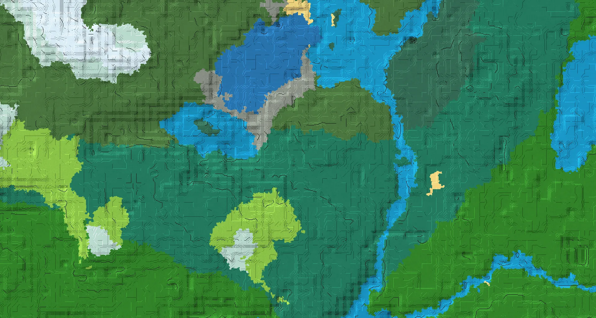 Seed map — Mineshaft South of a Old Growth Pine Taiga Start