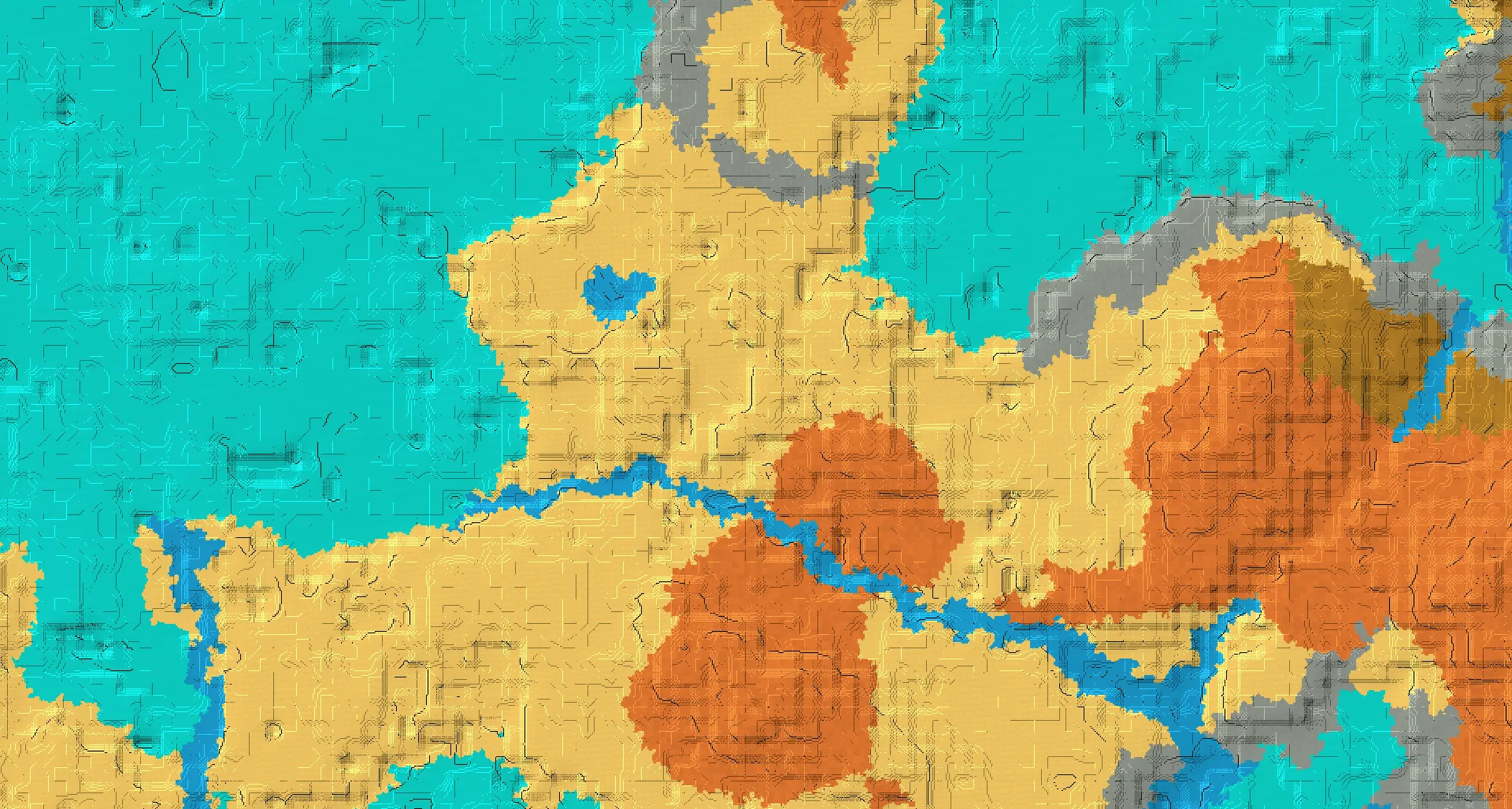Seed map — Desert Start with Trial Chambers at 0, 0 (Seed 2403338088956062189)