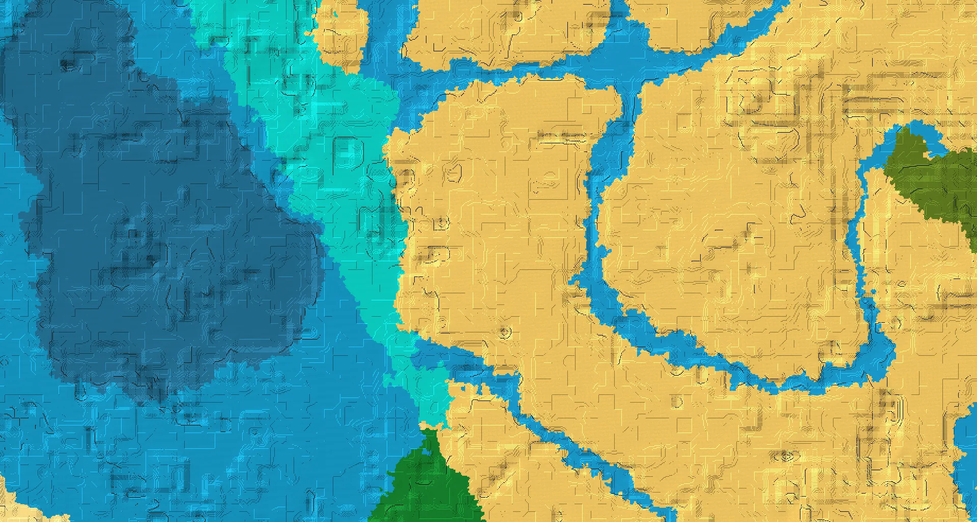 Seed map — Village South of the Desert Start