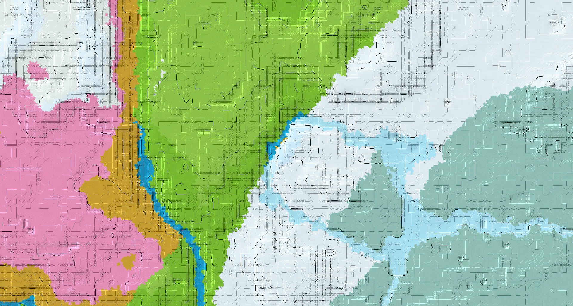 Seed map — Ice Spikes Southwest of a Dripstone Caves Start