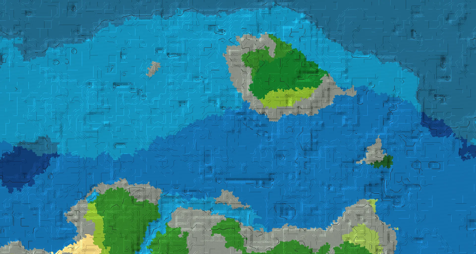 Seed map — Ocean-focused Start in Forest with Ruined Portal