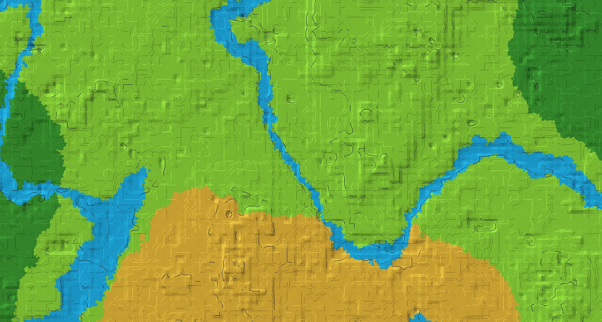 Seed map — Triple blacksmith village