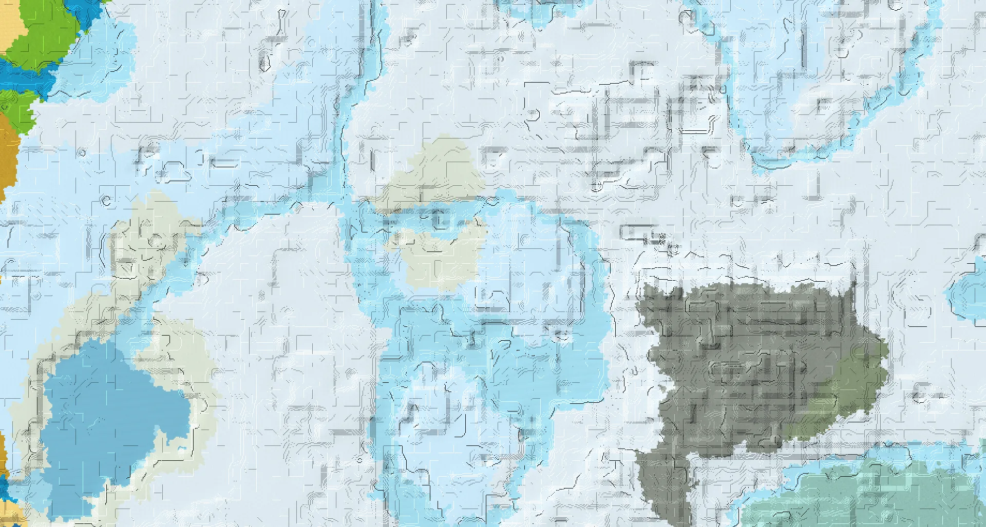 Seed map — Ice Spikes Start with Pillager Outpost
