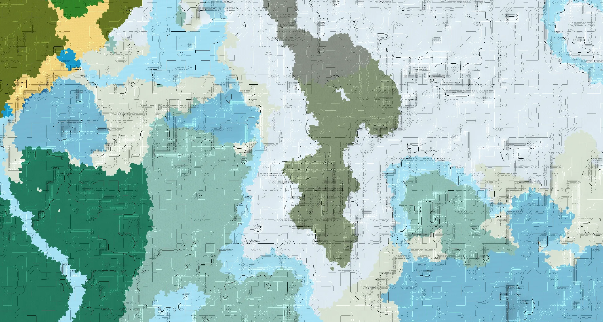 Seed map — Mountain Foot Village and Snowfield Ruins