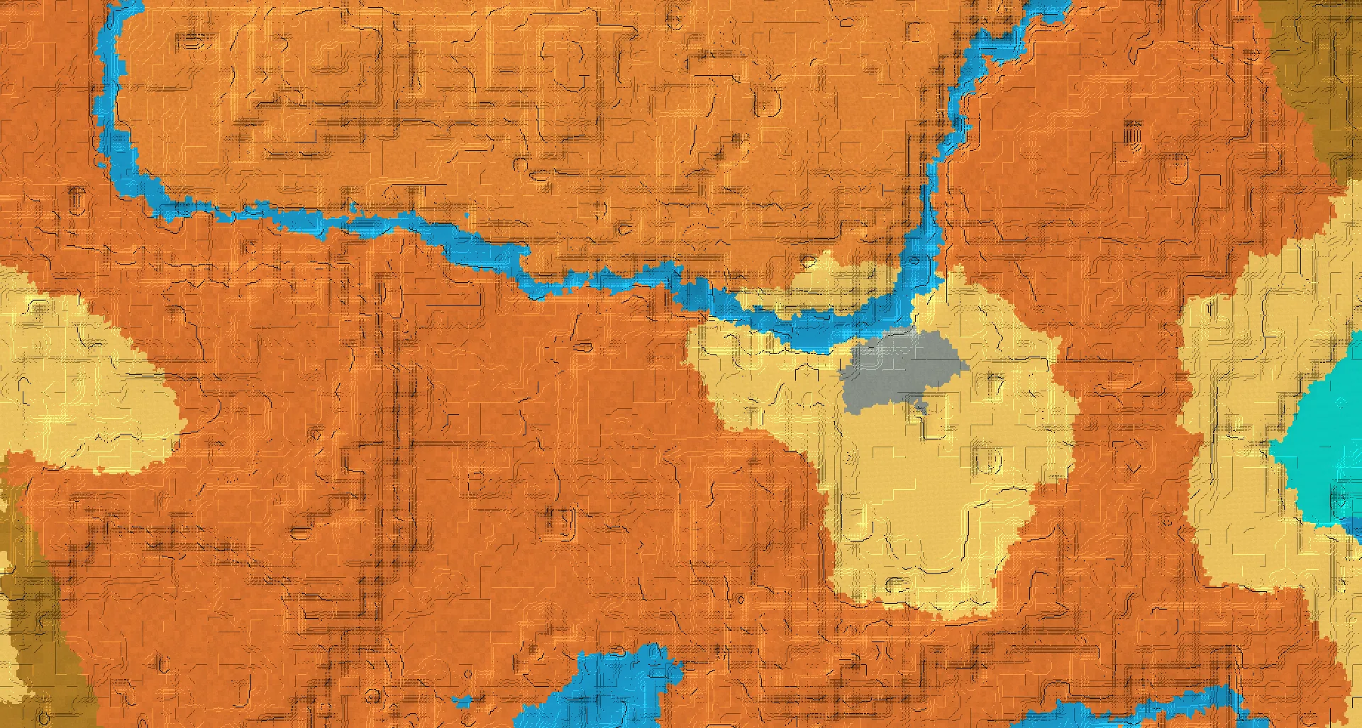 Seed map — Stronghold North of a Desert Start