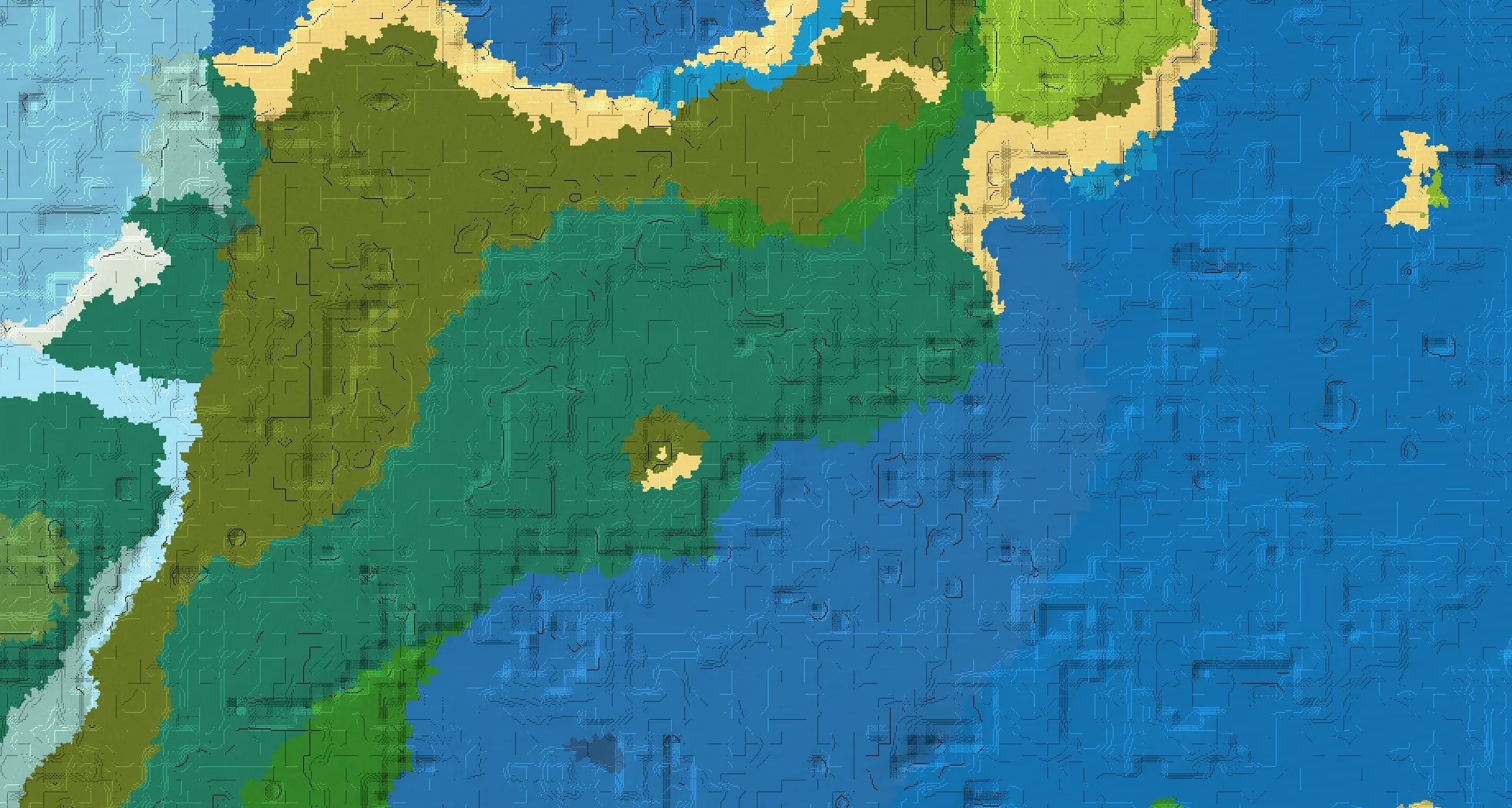 Seed map — Coastal taiga village and Swamp hut area