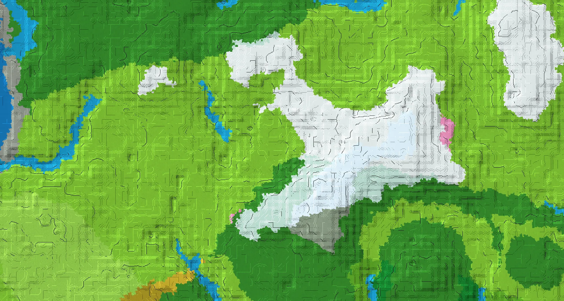 Seed map — Village and Pillager Outpost from Plains