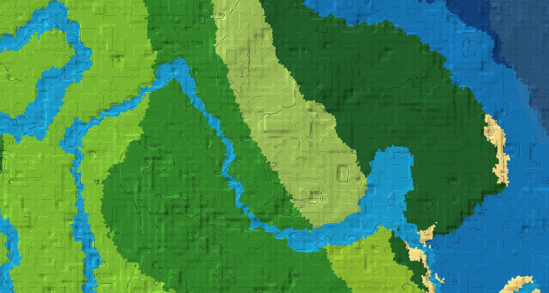 Seed map — Trail Ruins Southwest of a Dark Forest Start