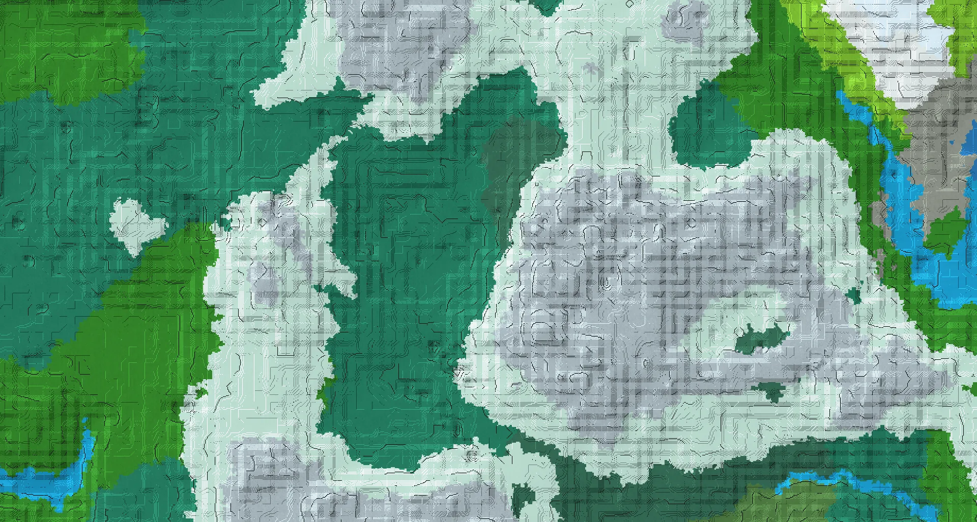 Seed map — Mountainside taiga village and Mountainside taiga village